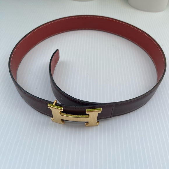Hermès Belt Reversible browns Leather - Picture 10 of 12